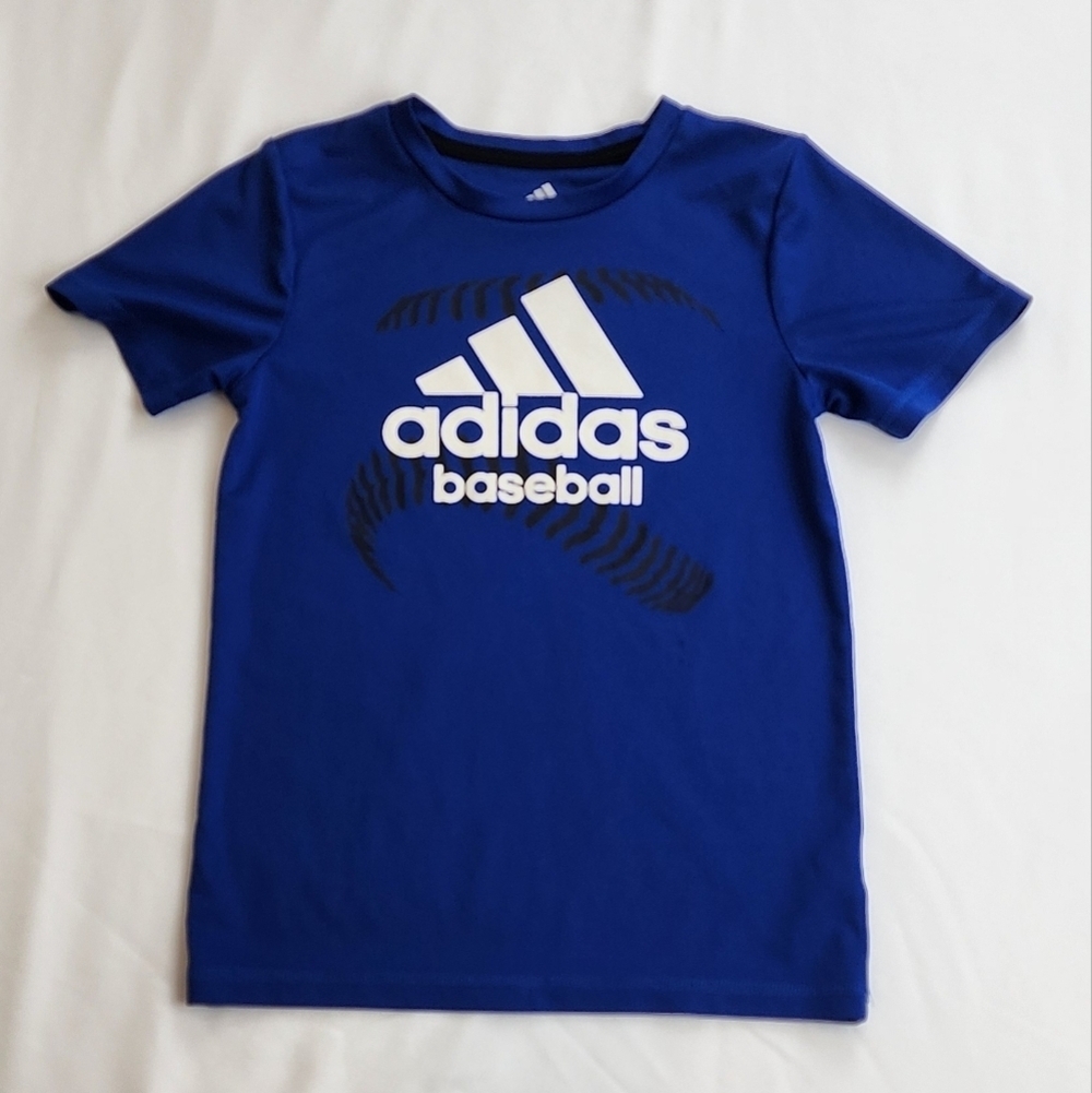 Adidas Blue Short Sleeve T-Shirt - Picture 2 of 8